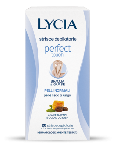 Lycia Perfect Touch strisce depilatorie braccia e gambe per pelli normali 20 strisce