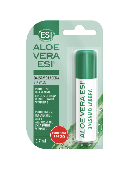 Esi Aloe Vera stick balsamo labbra SPF20 protettivo e rigenerante 5,7ml