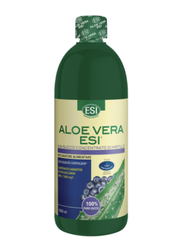 Esi Aloe Vera succo concentrato di mirtillo per l'attività epatica e depurativa 1L