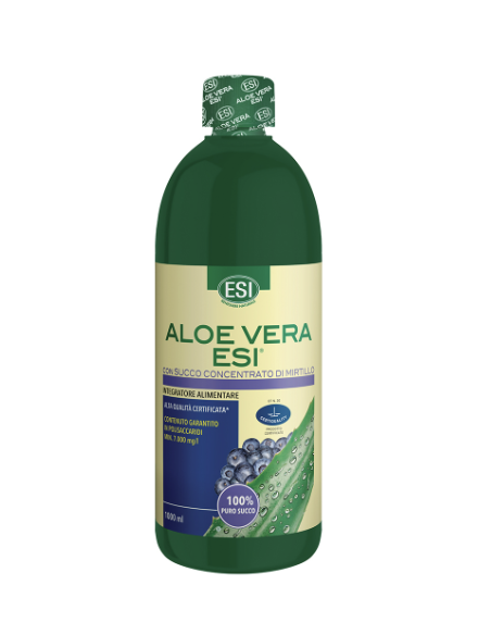 Esi Aloe Vera succo concentrato di mirtillo per l'attività epatica e depurativa 1L