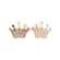 Bjt707 orecchini baby crown rg