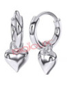 Bjt227 orecchini hoop heart ss