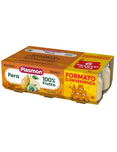 Plasmon omog pera 6x80g