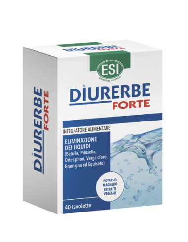 Esi Diurerbe Forte diuretico e drenante per l'eliminazione dei liquidi 40 tavolette