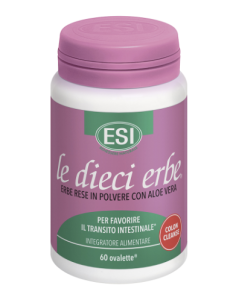 Esi Le Dieci Erbe Colon Cleanse per la regolarià intestinale 60 ovalette