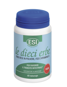 Esi Le Dieci Erbe Flor per combattere l'intestino pigro e favorire il transito intestinale 60 capsule