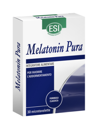 Esi Melatonin Pura per favorire l'addormentamento 30 microtavolette