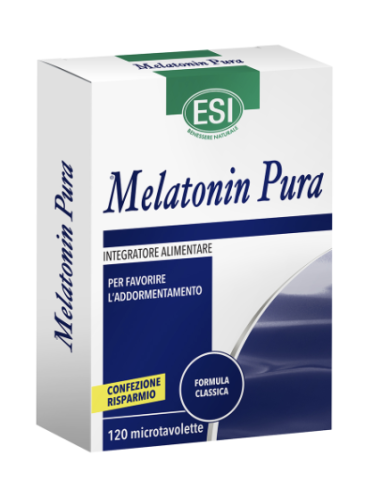 Esi Melatonin Pura per favorire l'addormentamento 120 microtavolette