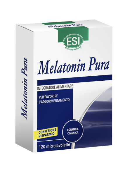 Esi Melatonin Pura per favorire l'addormentamento 120 microtavolette