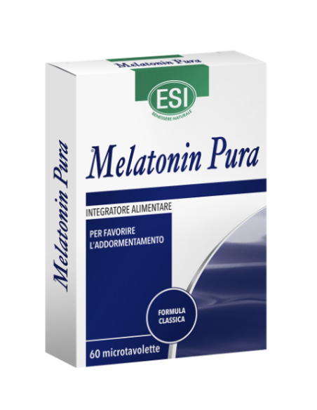 Esi Melatonin Pura per favorire l'addormentamento 60 microtavolette