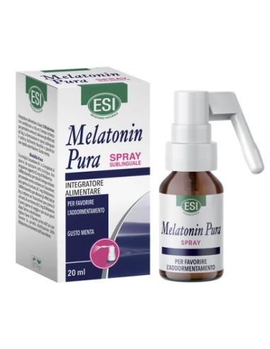 Esi Melatonin Pura spray per favorire l'addormentamento gusto menta 20ml