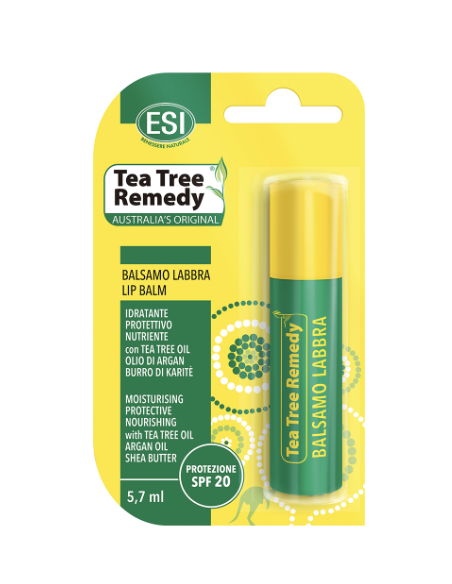 Esi Tea Tree Remedy stick balsamo labbra SPF20 idratante e protettivo 5,7ml