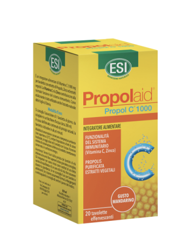 Esi Propolaid Propol C 1000 per la funzionalità del sistema immunitario 20 tavolette effervescenti