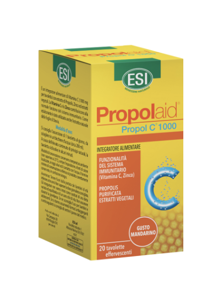 Esi Propolaid Propol C 1000 per la funzionalità del sistema immunitario 20 tavolette effervescenti