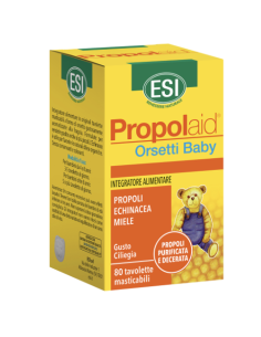 Esi Propolaid Orsetti Baby immunostimolanti gusto ciliegia 80 tavolette masticabili