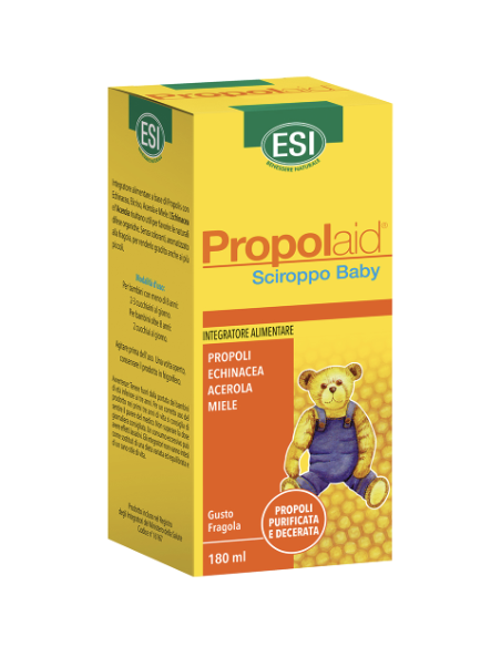 Esi Propolaid sciroppo baby per la salute delle vie respiratorie gusto fragola 180ml