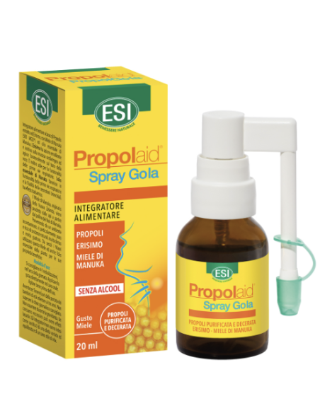 Esi Propolaid spray gola gusto miele per il benessere delle vie aeree 20ml