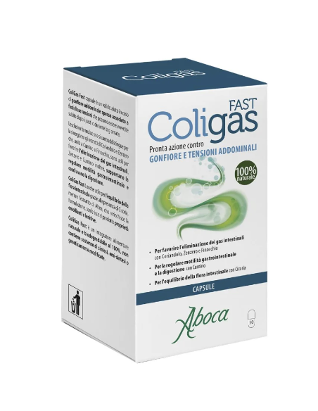 Coligas Fast contro gonfiori e tensioni addominali 50 capsule