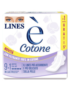 Lines e' cotone ali 9+1pz