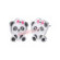 Bjt711 orecchini baby panda st