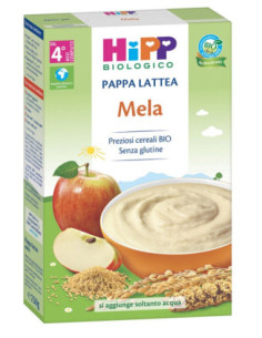 Hipp bio pappa lattea mela250g