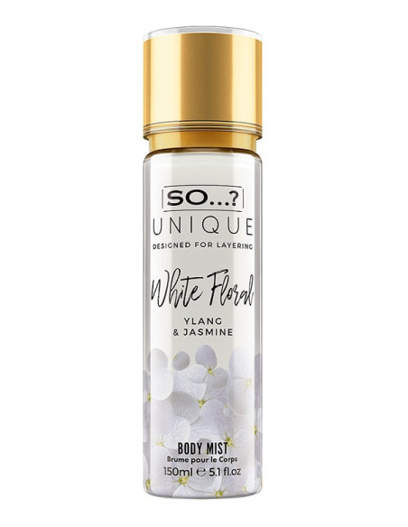 So unique white floral mist