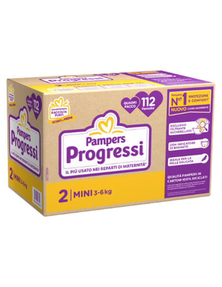 Pampers qu prog mini 112pz