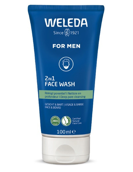 2in1 face wash gel detergente