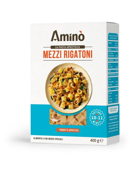 Amino mezzi rigatoni aproteici