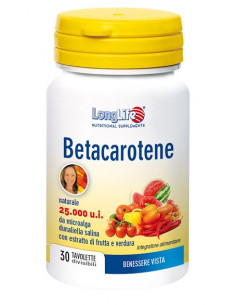 BETACAROTENE 25000 30CPR LONG