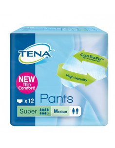 TENA PANTS SUPER M NEW 12PZ