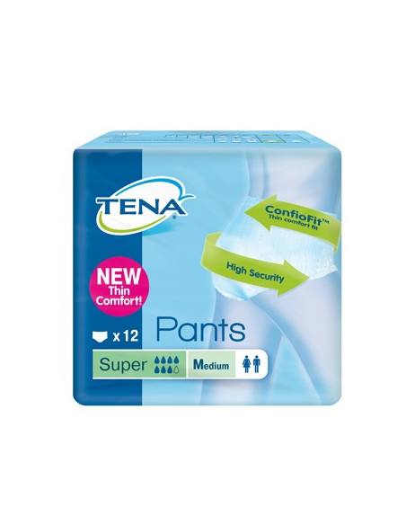 TENA PANTS SUPER M NEW 12PZ