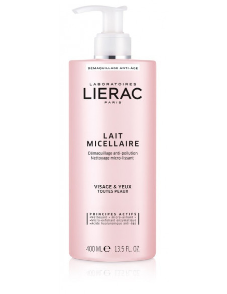 LIERAC LATTE MICELLARE 400ML