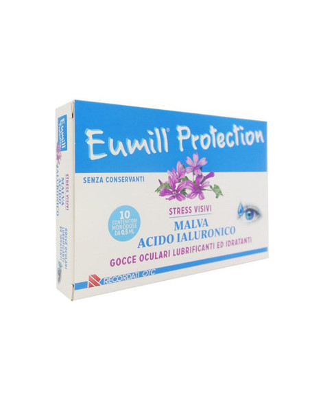 RECORDATI EUMILL PROTECTION GOCCE OCULARI 10FLACONI MONODOSE 0,5ML- Clubfarma