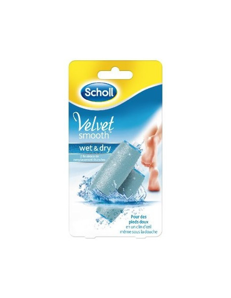 Scholl Velvet Smooth Wet-dry testine ricambio rotanti standard 2 ricambi