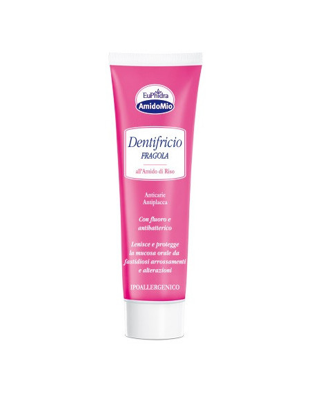 EUPHIDRA AMIDOMIO DENTIFRICIO FRAGOLA 50ML - Clubfarma